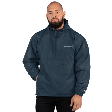 247 Sports White Logo Embroidered Packable Jacket - Paramount Shop