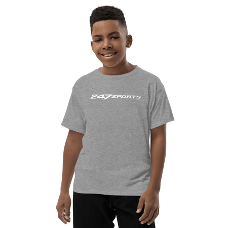 247 Sports White Logo Kids Premium T - Shirt - Paramount Shop
