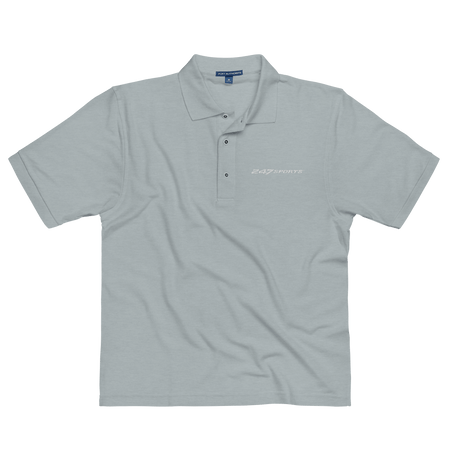 247 Sports White Logo Premium Polo Shirt - Paramount Shop