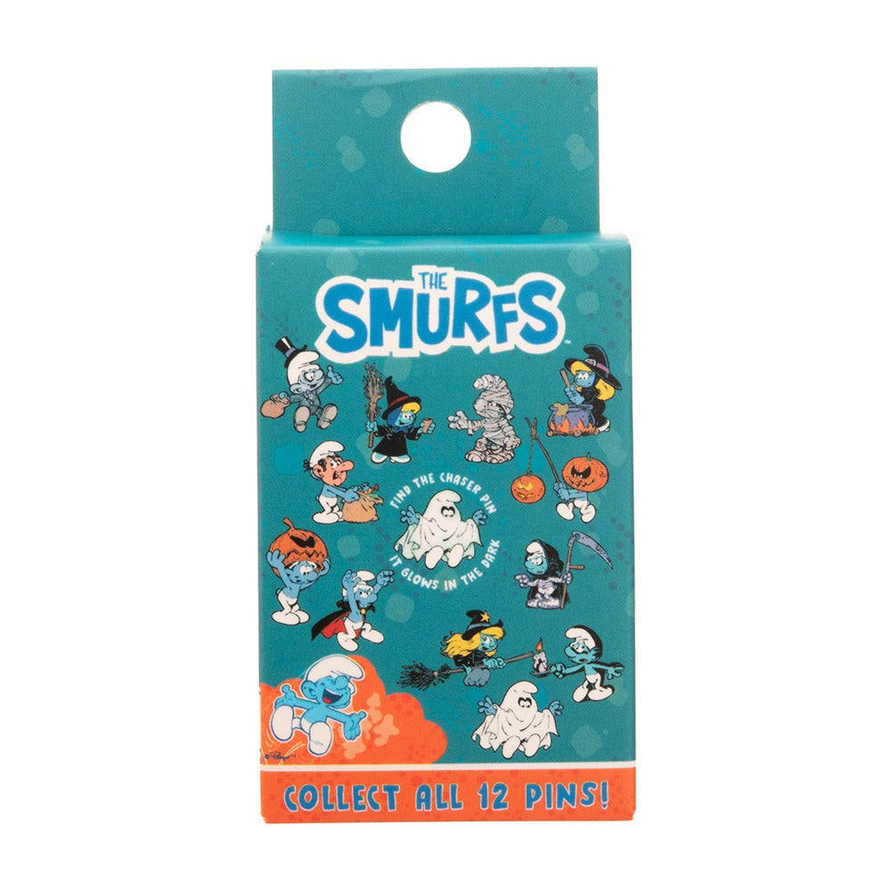 The back of a metal Smurfs pin showing the secure butterfly clutch attachment.