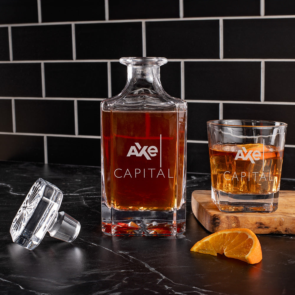 Billions Axt-Kapital Logo Dekanter-Set