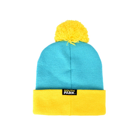 South Park cosplay beanie featuring character designs for Stan, Kyle, Cartman, and Kenny.