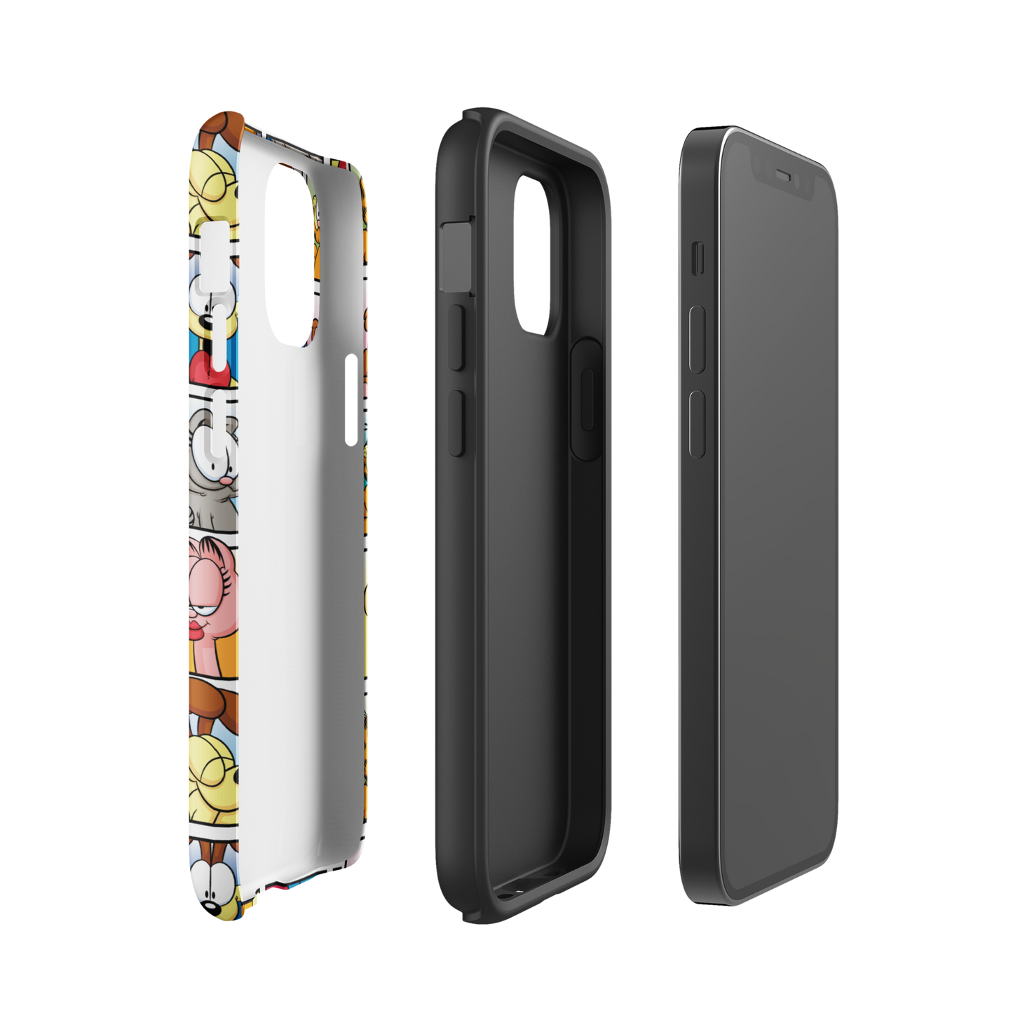 Garfield Funda resistente para iPhone con personajes de cómic