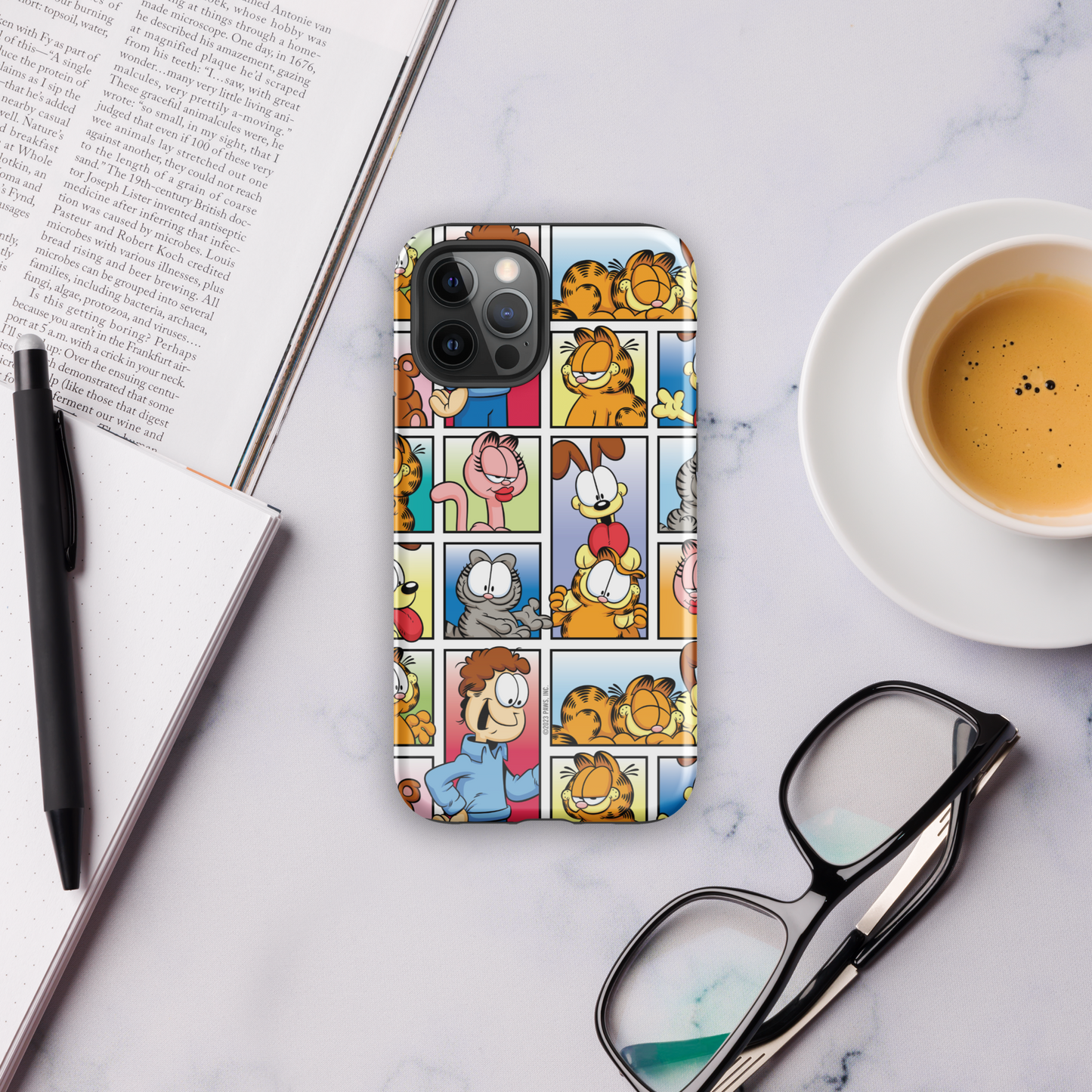 Garfield Funda resistente para iPhone con personajes de cómic