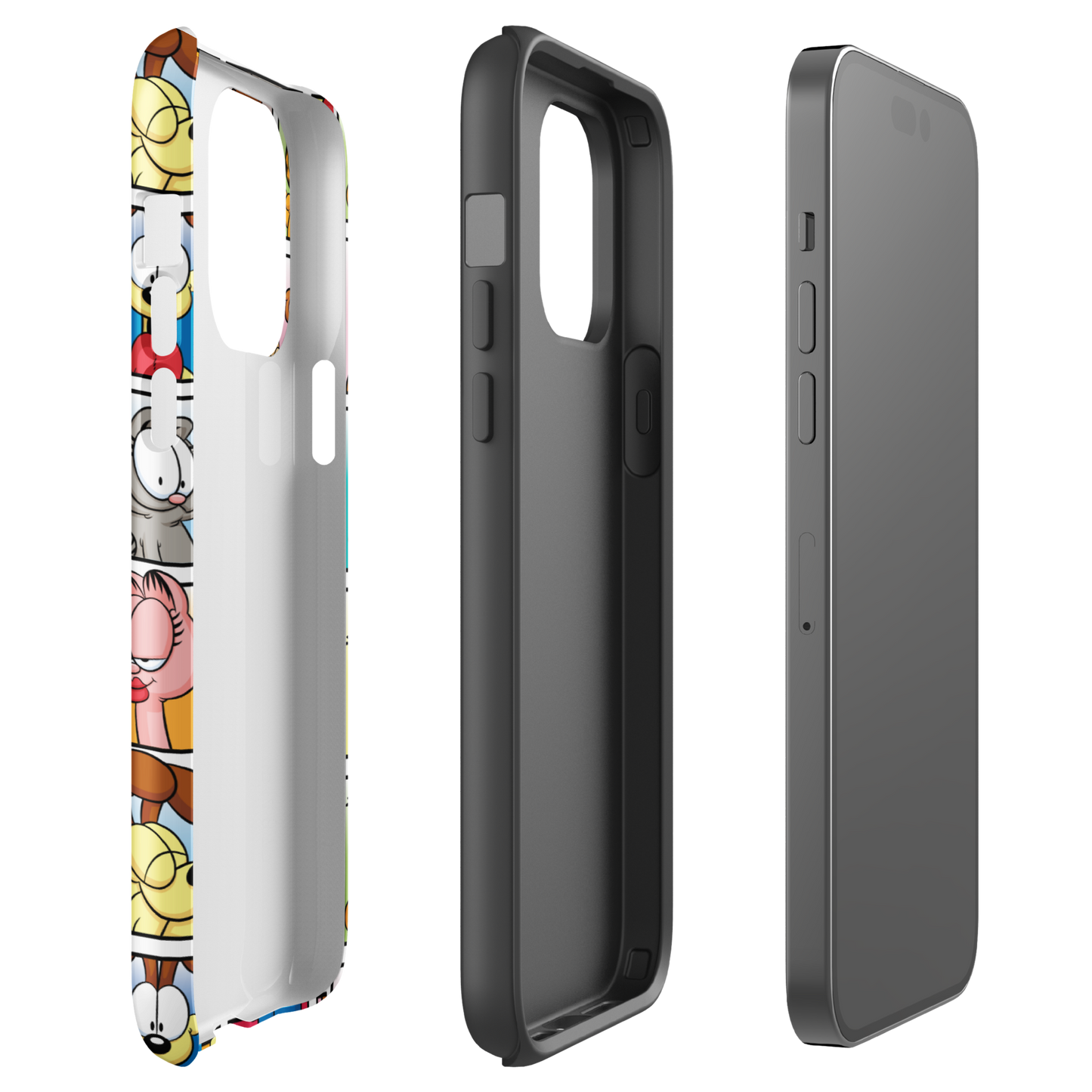 Garfield Funda resistente para iPhone con personajes de cómic