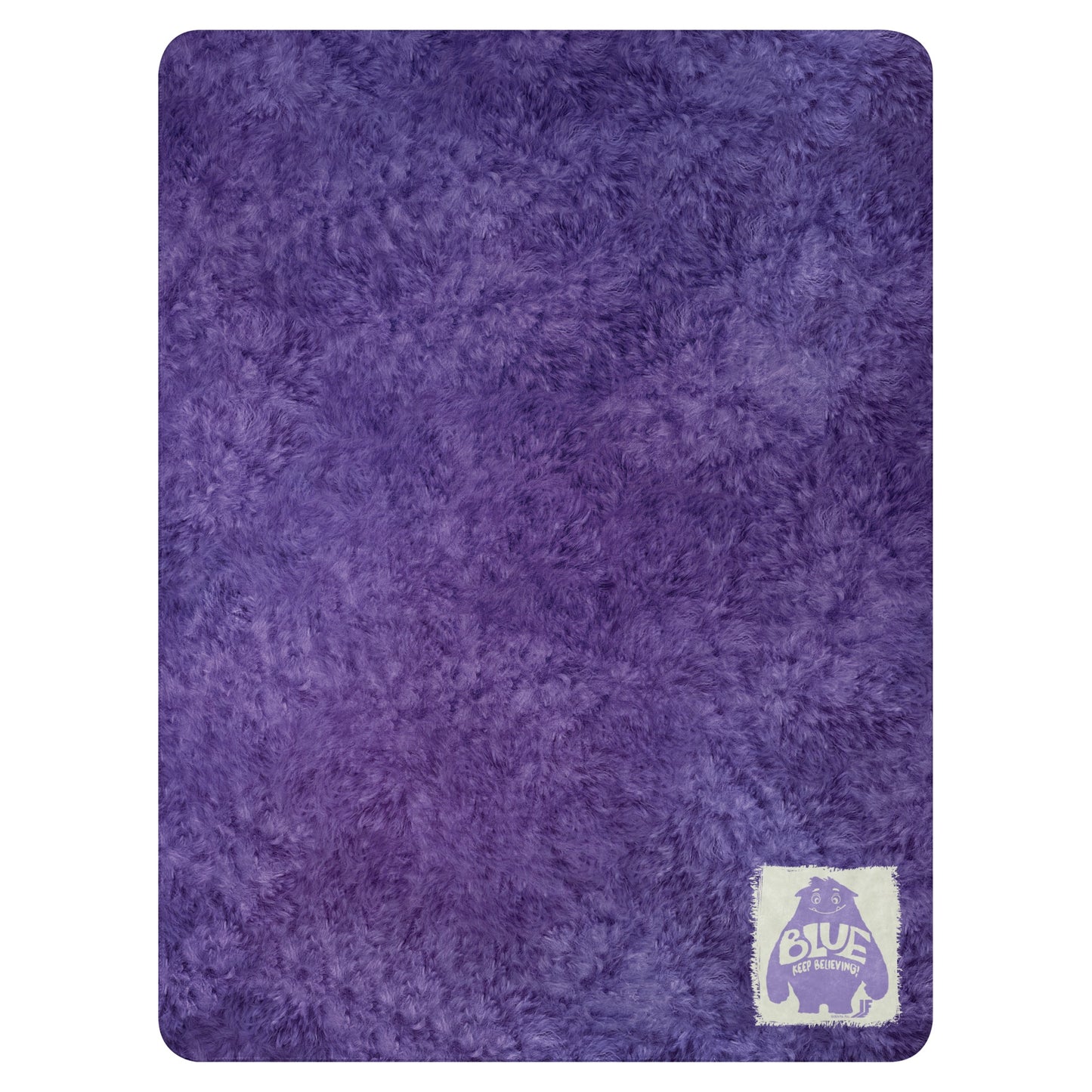 IF Blue Keep Believing Sherpa-Decke