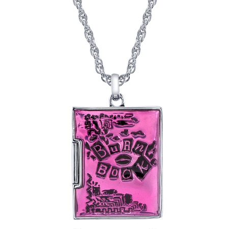 Mean Girls x RockLove Burn Book locket in hot pink enamel
