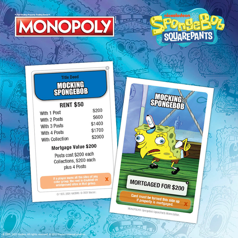 Monopoly Edición Meme de Bob Esponja