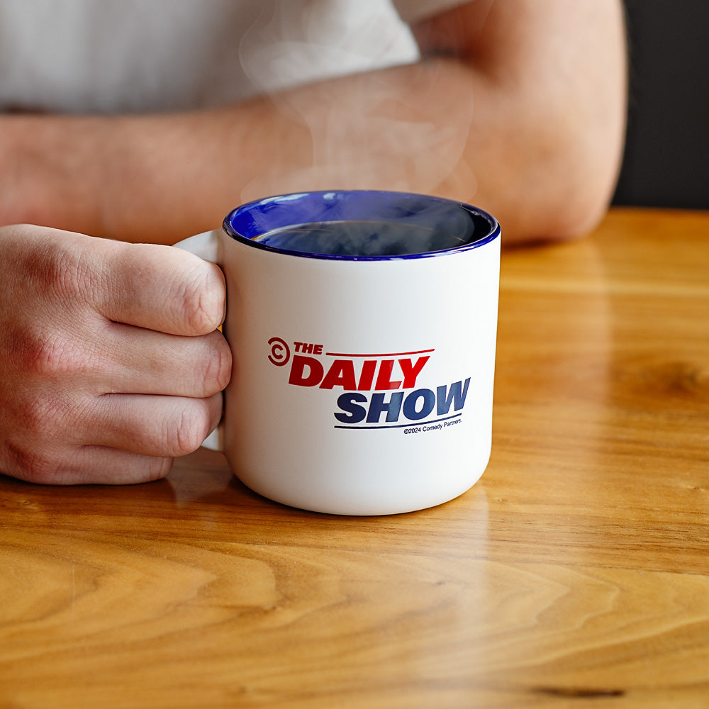 The Daily Show "As seen on" Taza