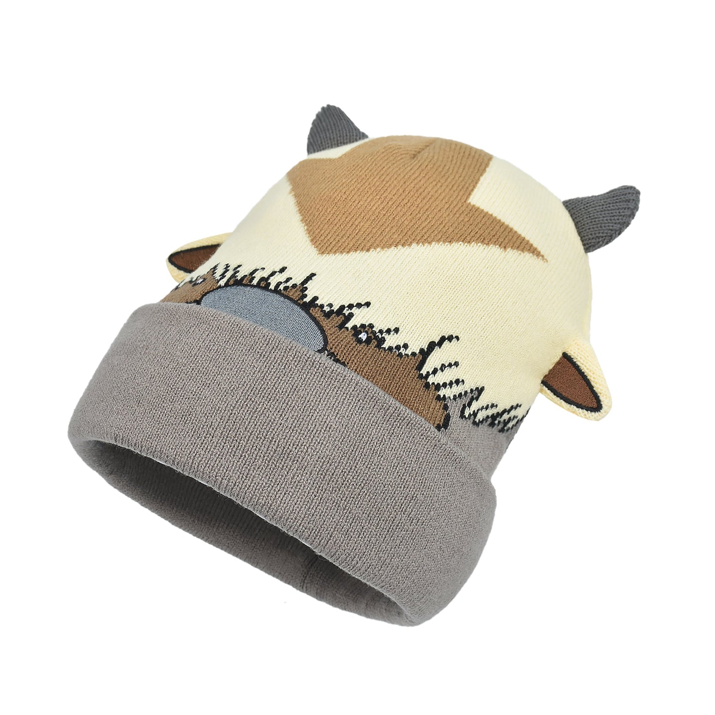 Avatar The Last Airbender cuffed beanie hat showing the one-size fit
