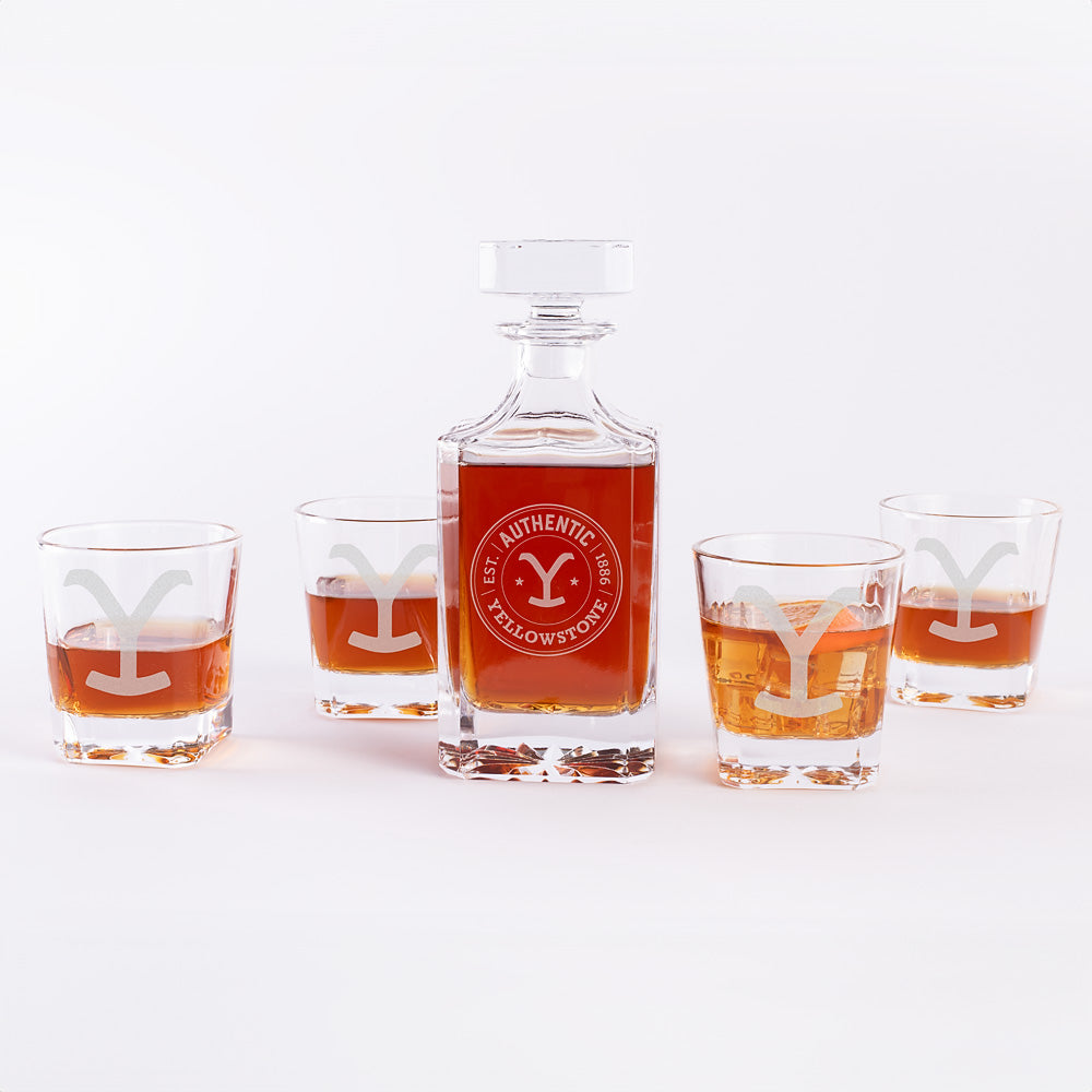 Yellowstone Authentic Y Logo Decanter Set