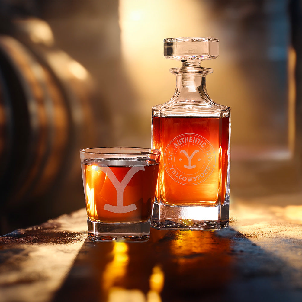 Yellowstone Authentic Y Logo Decanter Set