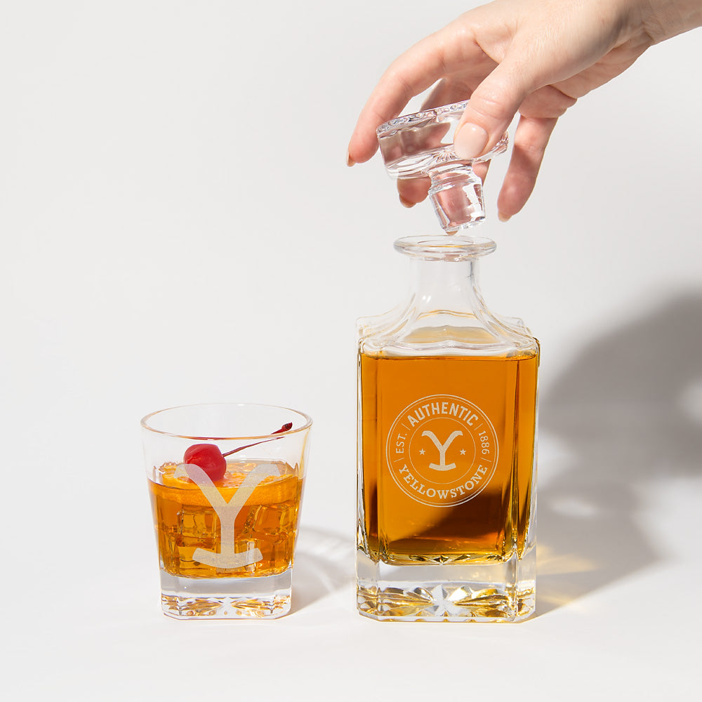 Yellowstone Authentic Y Logo Decanter Set