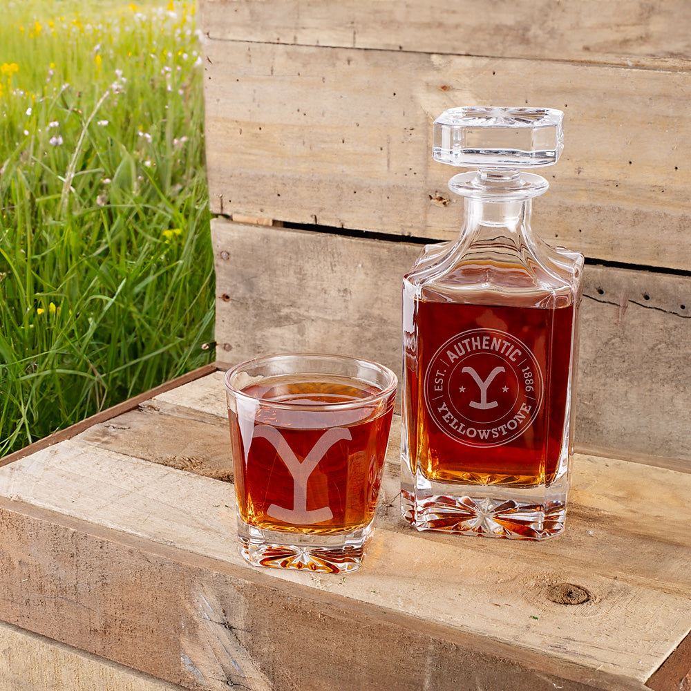 Yellowstone Authentic Y Logo Decanter Set