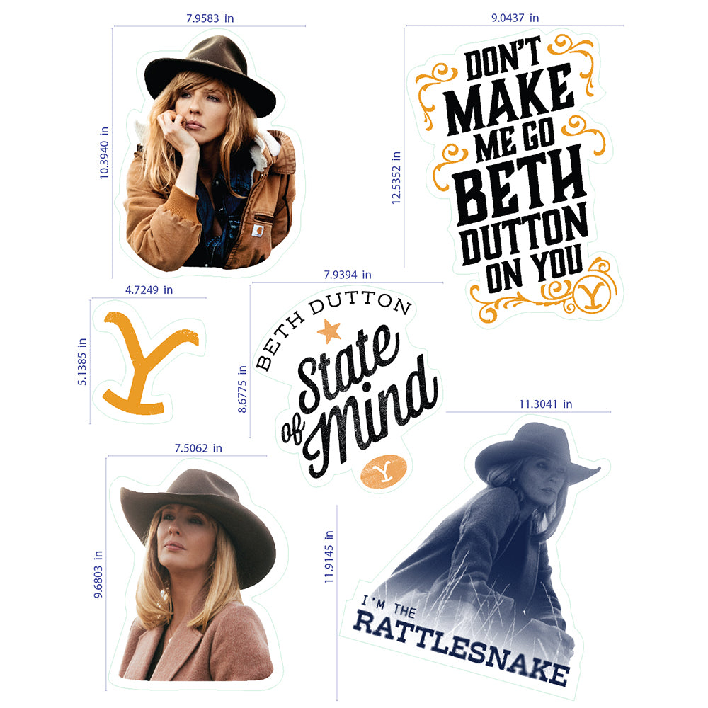 Yellowstone Beth Dutton Wall Decals