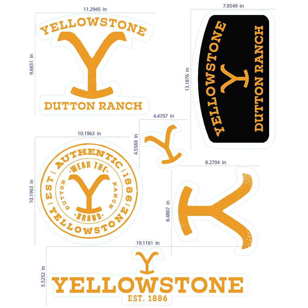 Yellowstone Logo Wall Decals
