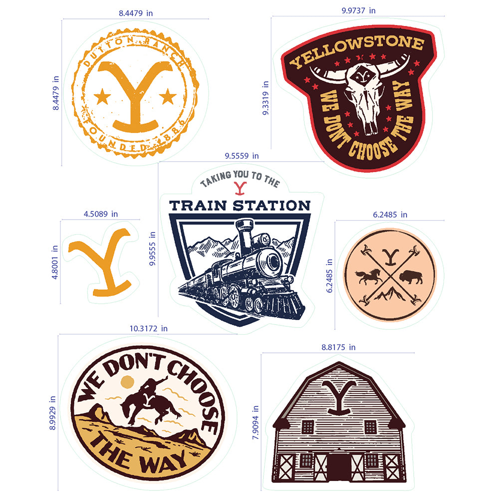 Yellowstone Badge Wall Decals