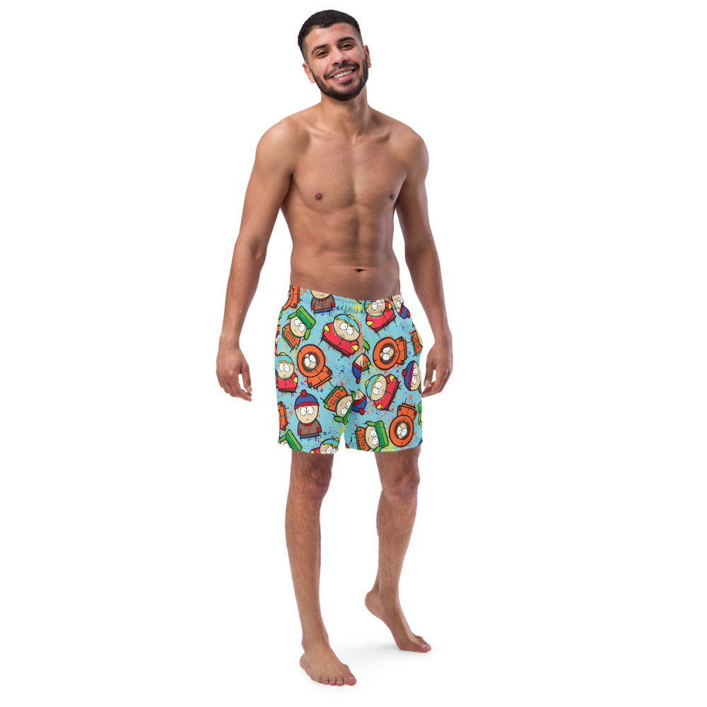 South Park Graffiti Boys Recycled Swim Trunks