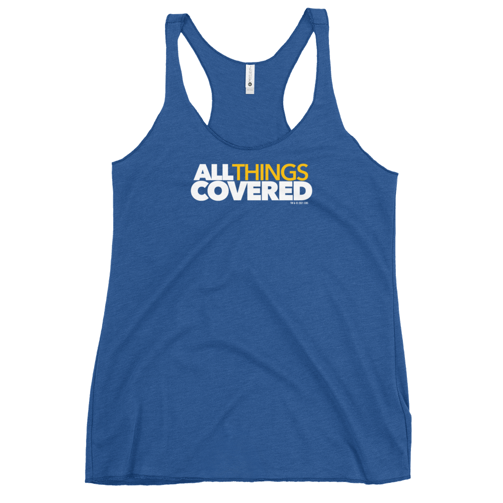All Things Covered Podcast ATC Podcast Logo Women's Tri - Blend Racerback Tank Top - Paramount Shop