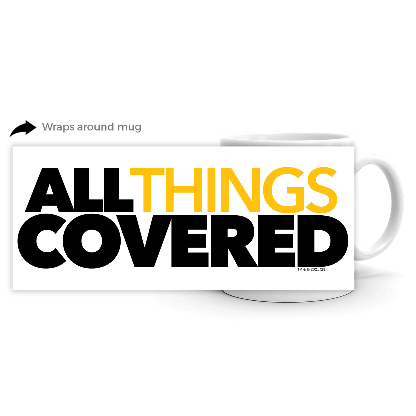 All Things Covered Podcast Logo White Mug - Paramount Shop