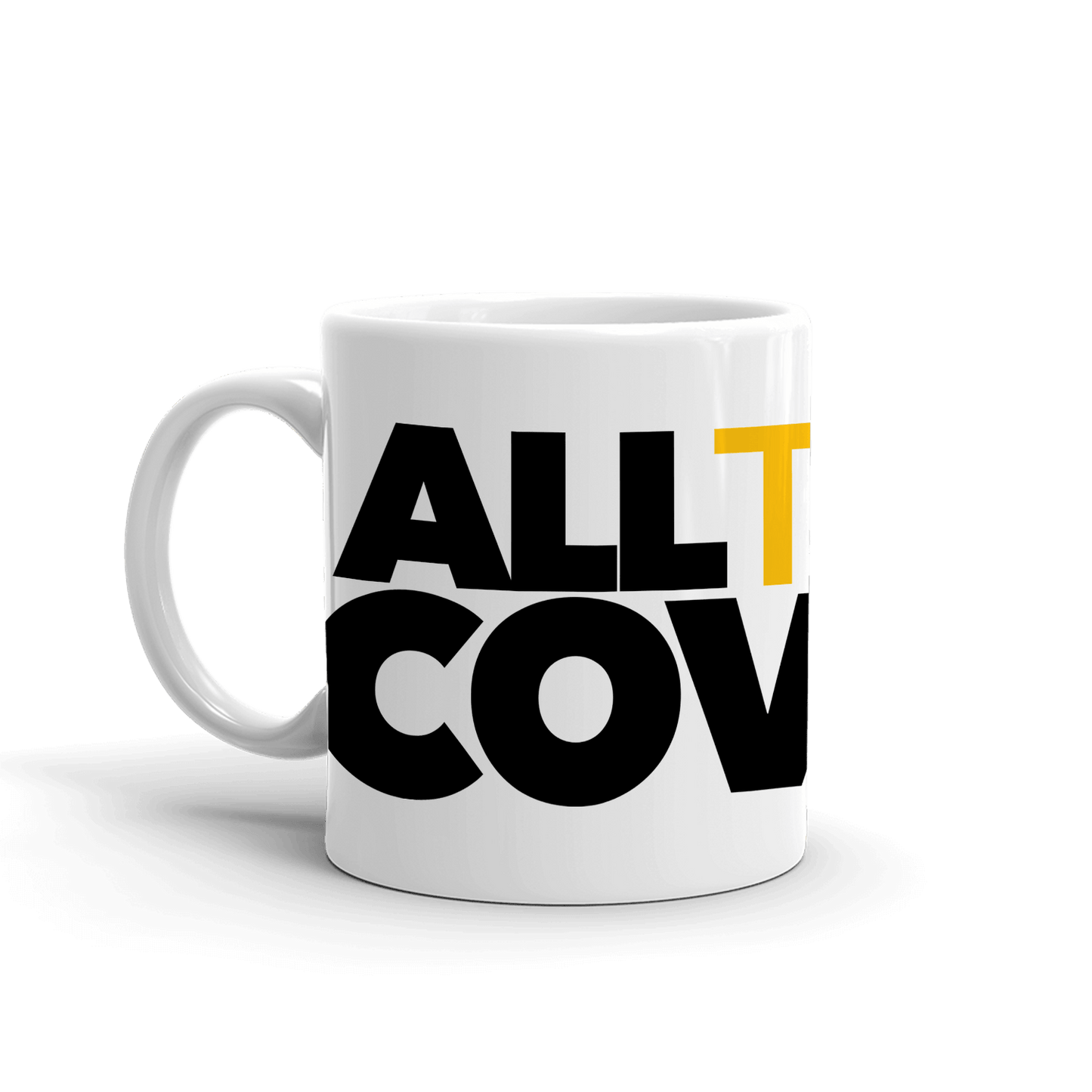 All Things Covered Podcast Logo White Mug - Paramount Shop