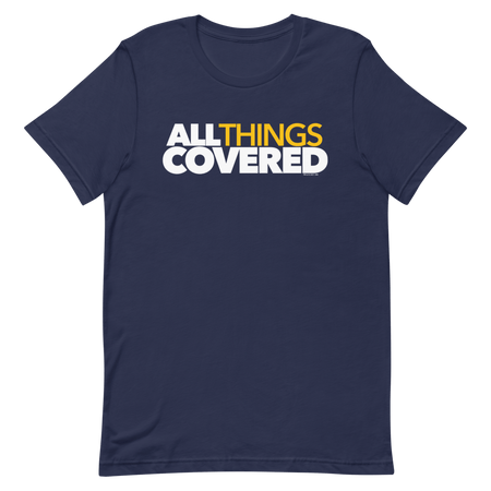 All Things Covered Podcast White Logo Adult Short Sleeve T - Shirt - Paramount Shop