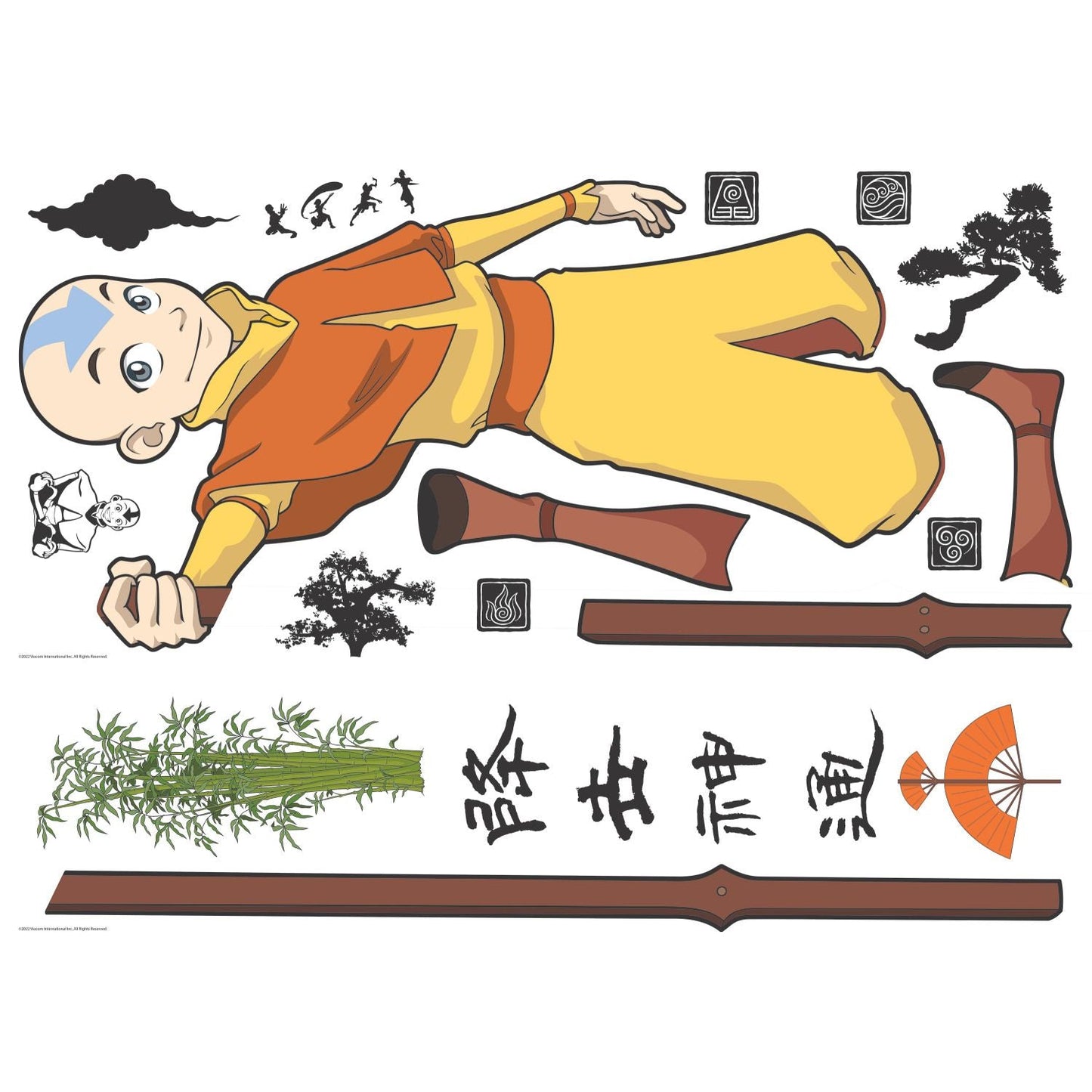 Avatar: The Last Airbender Aang Giant Wall Decals - Paramount Shop