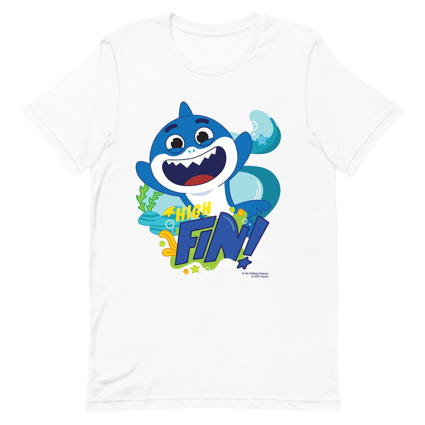 Baby Shark's Big Show Daddy Shark Personalized Adult Short Sleeve T - Shirt - Paramount Shop