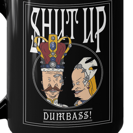 Beavis and Butt - Head Shut Up Black Mug - Paramount Shop