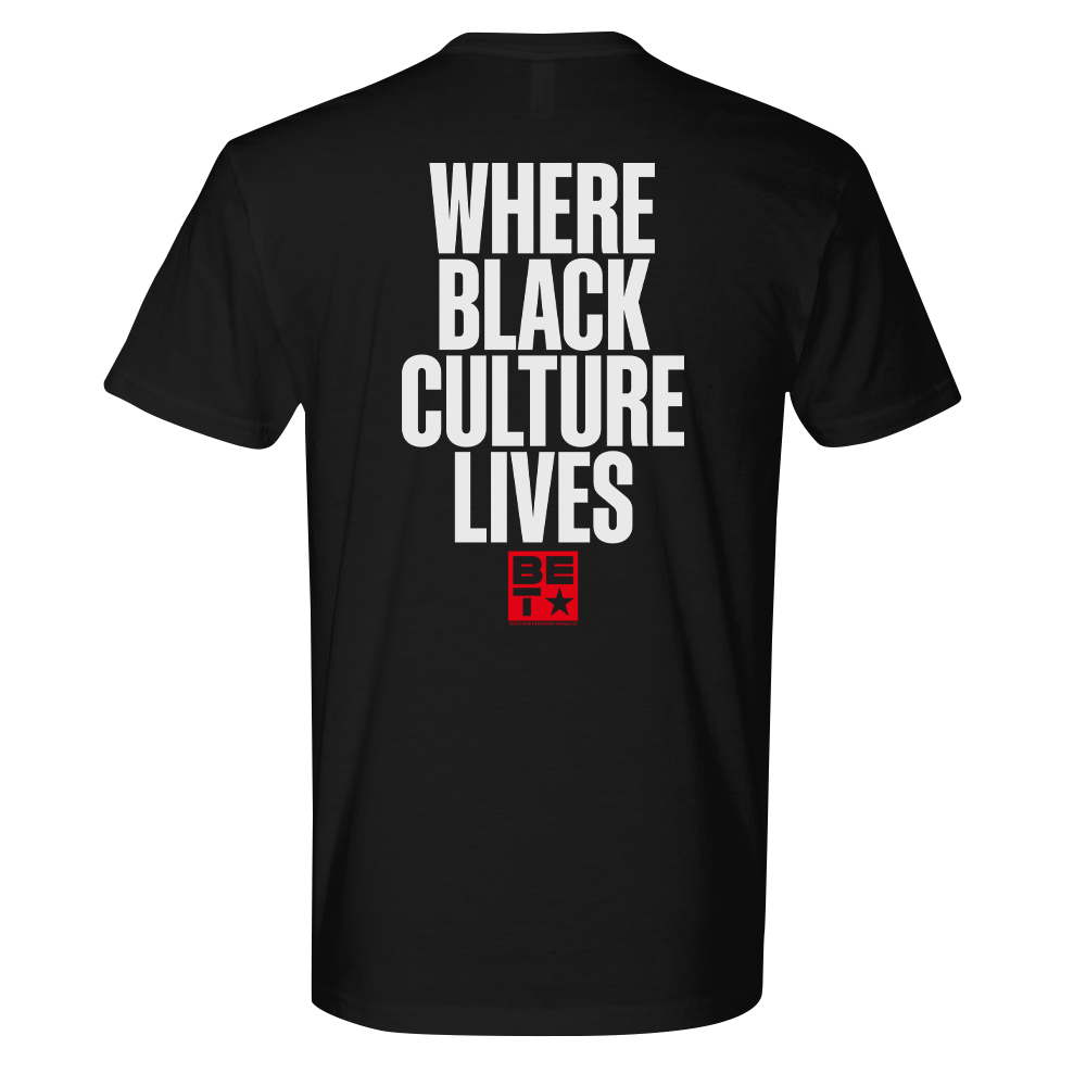 BET Where Black Culture Lives Adult Short Sleeve T - Shirt - Paramount Shop