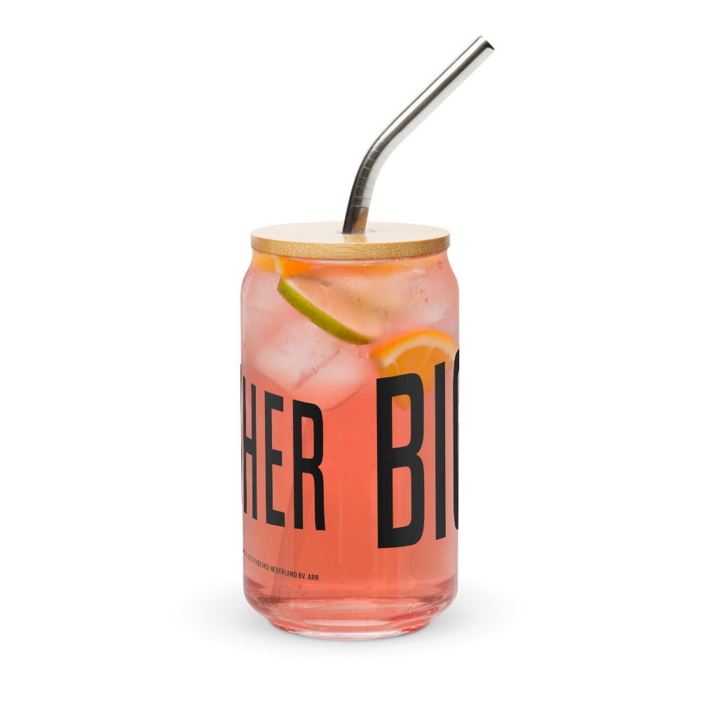 Big Brother Season 27 Logo Can - Shaped Glass with Lid and Straw - Paramount Shop