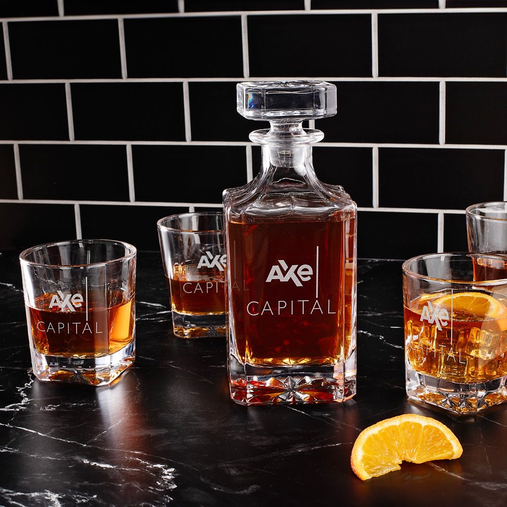 Billions Axe Capital Logo Decanter Set - Paramount Shop