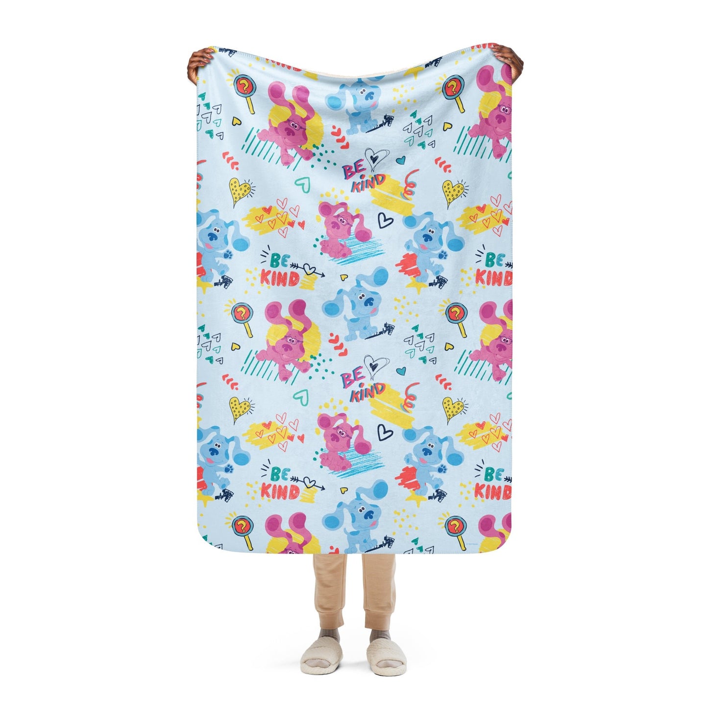 Blue's Clues Be Kind Sherpa Blanket - Paramount Shop