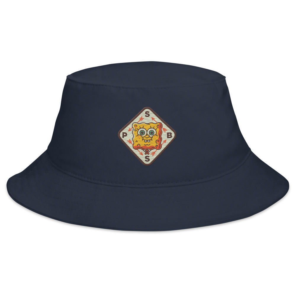 SpongeBob SquarePants Sponge on the Run Embroidered Bucket Hat Navy