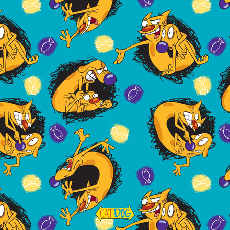 CatDog Best Friends Grey Sherpa Blanket - Paramount Shop