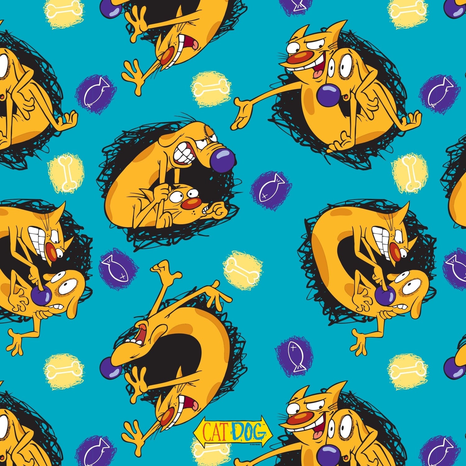 CatDog Best Friends Grey Sherpa Blanket - Paramount Shop