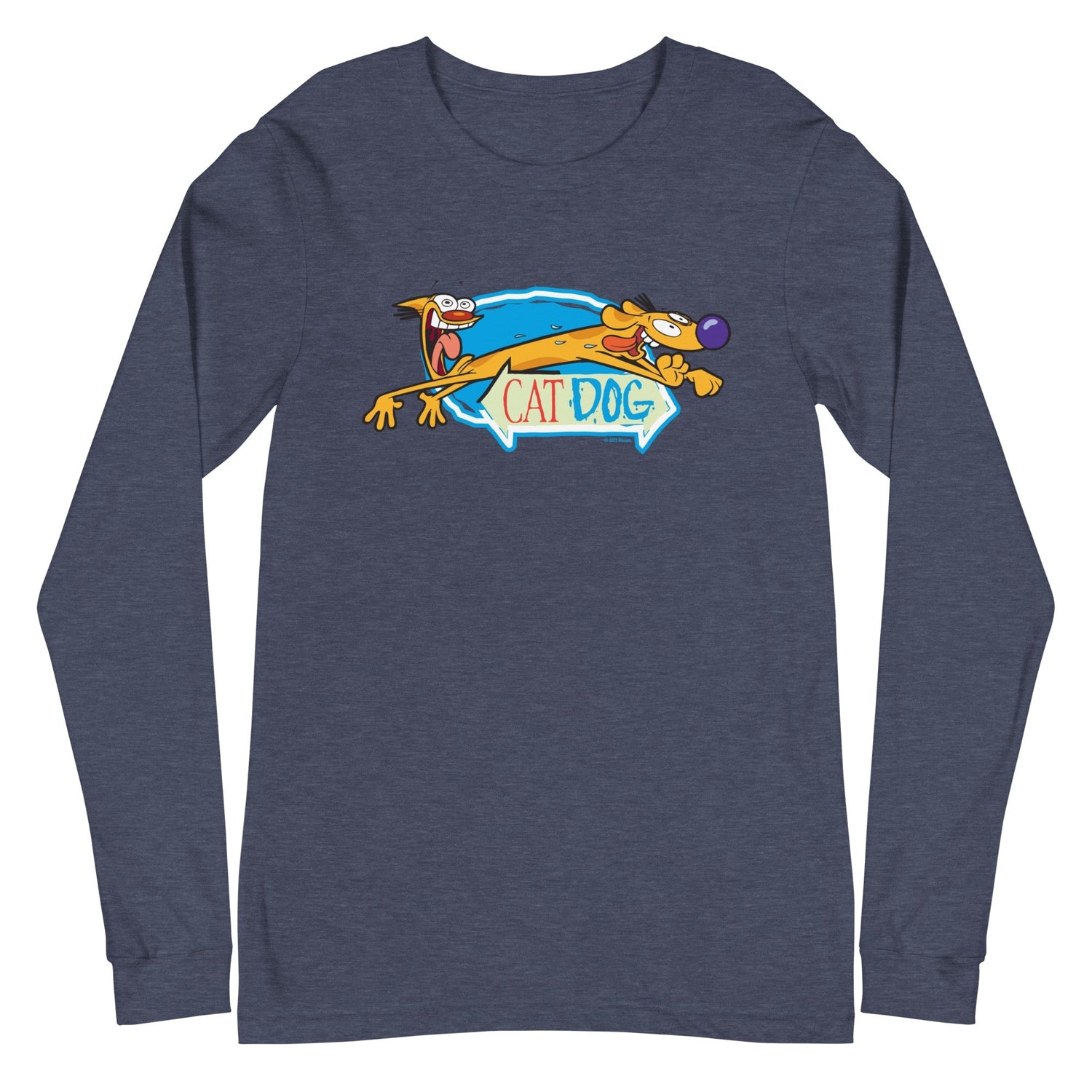 CatDog Crazy Eyes Adult Long Sleeve Shirt - Paramount Shop