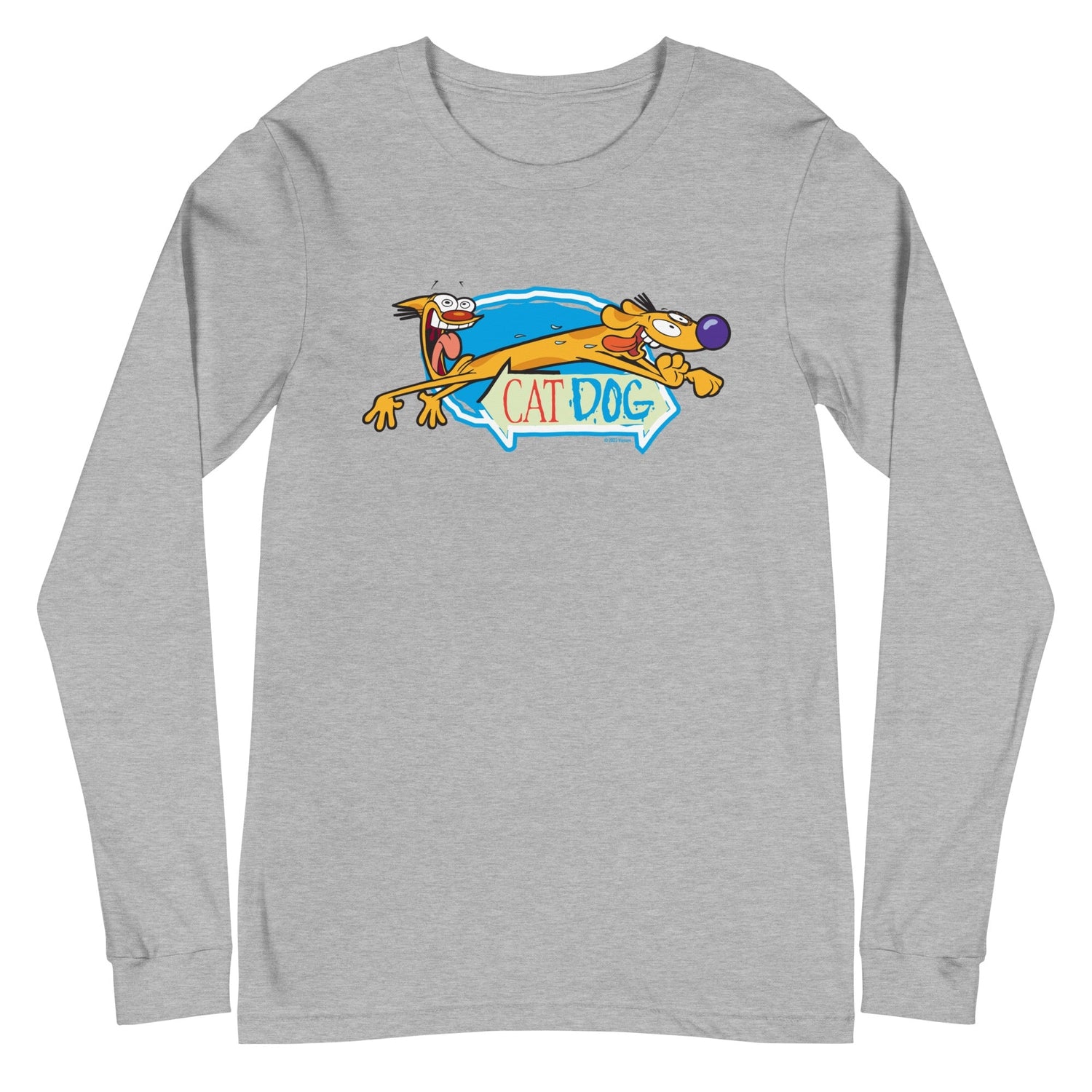 CatDog Crazy Eyes Adult Long Sleeve Shirt - Paramount Shop