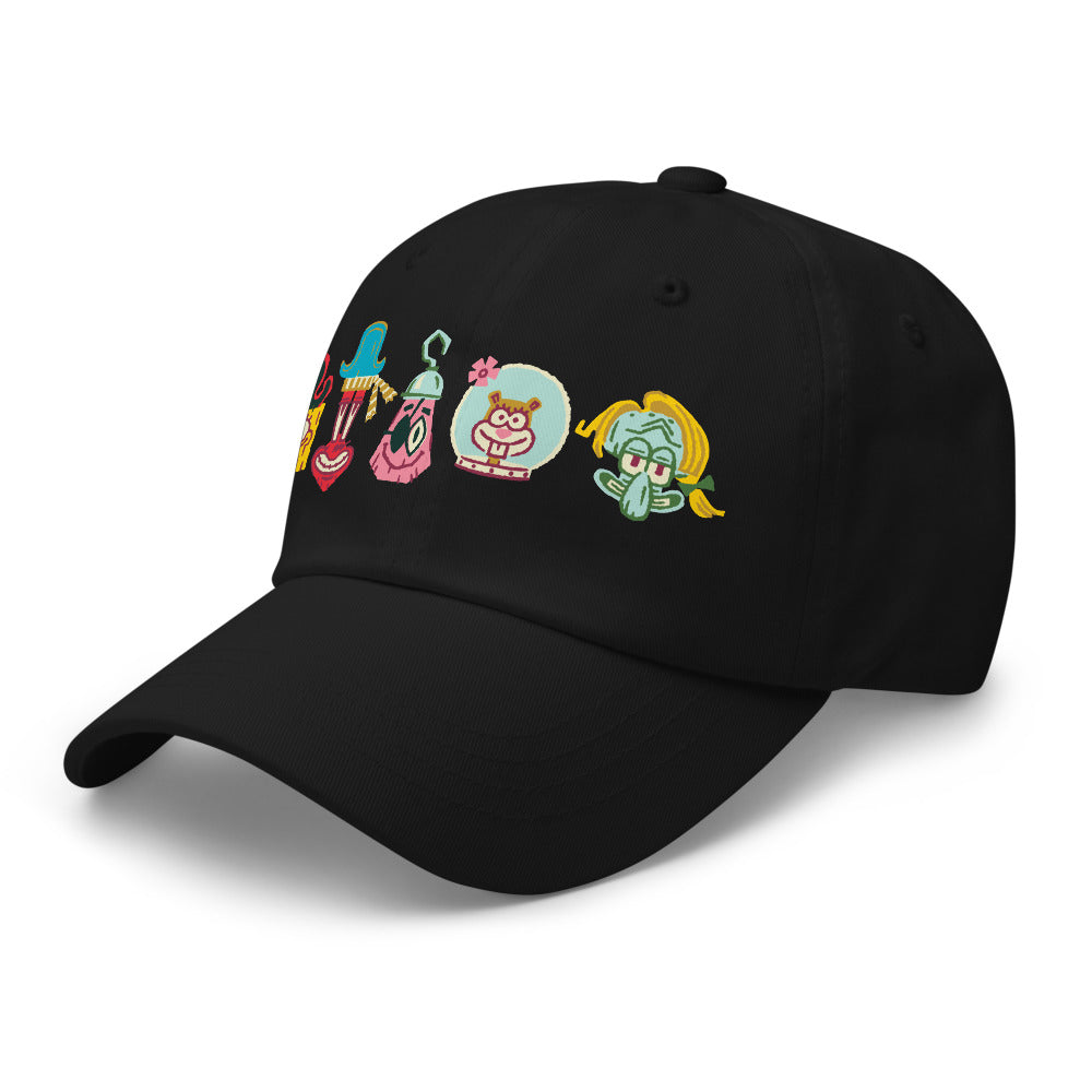 The SpongeBob Movie: Search For Squarepants Movie Embroidered Characters Classic Dad Hat