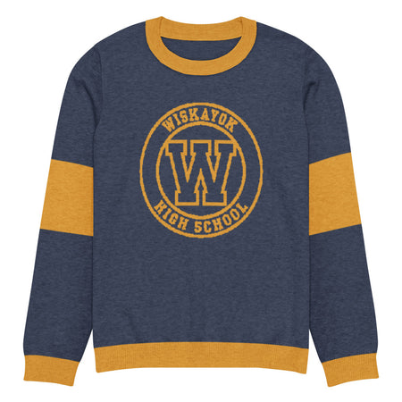 Yellowjackets Wiskayok High School Holiday Unisex Knit Sweater