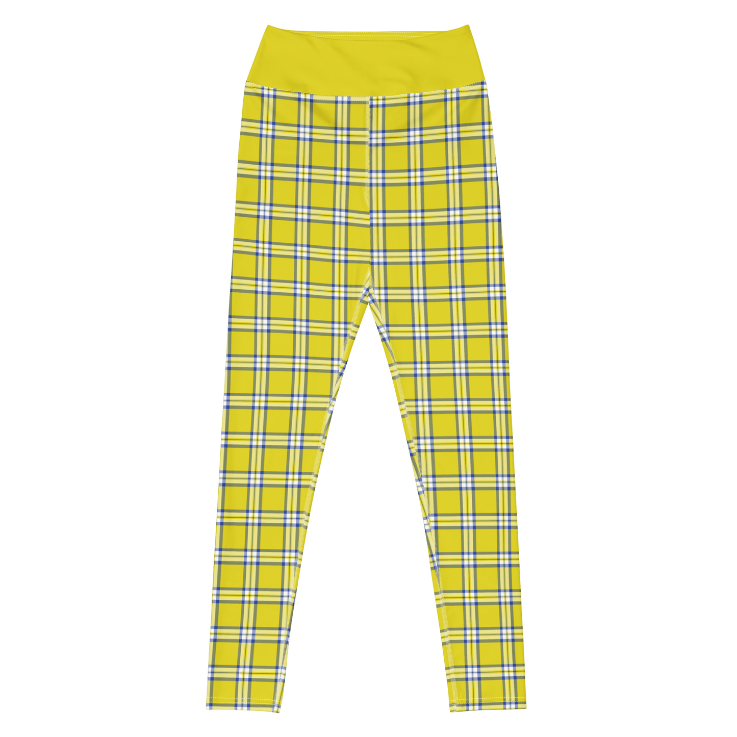 Clueless Yellow Plaid High - Waisted Leggings - Paramount Shop