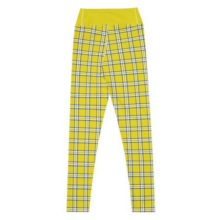 Clueless Yellow Plaid High - Waisted Leggings - Paramount Shop