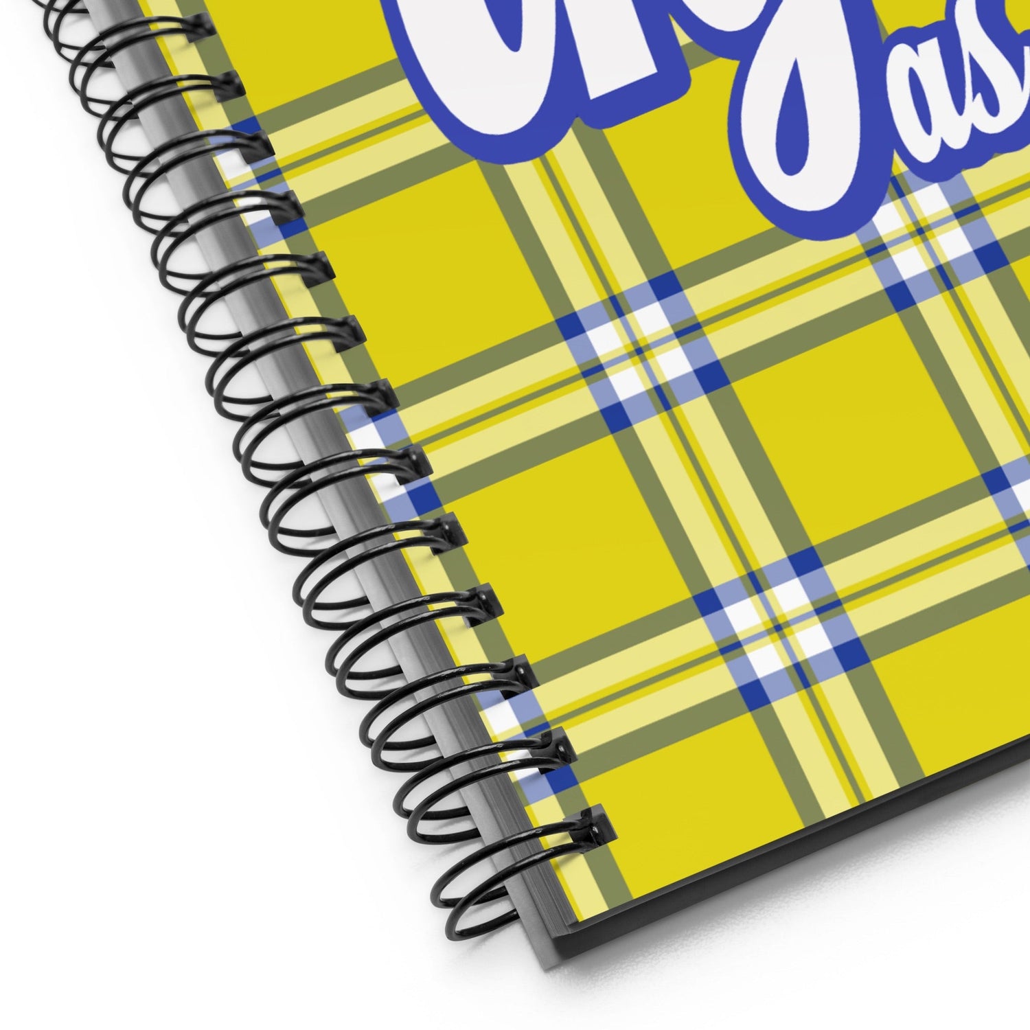 Clueless Yellow Plaid Spiral Notebook - Paramount Shop