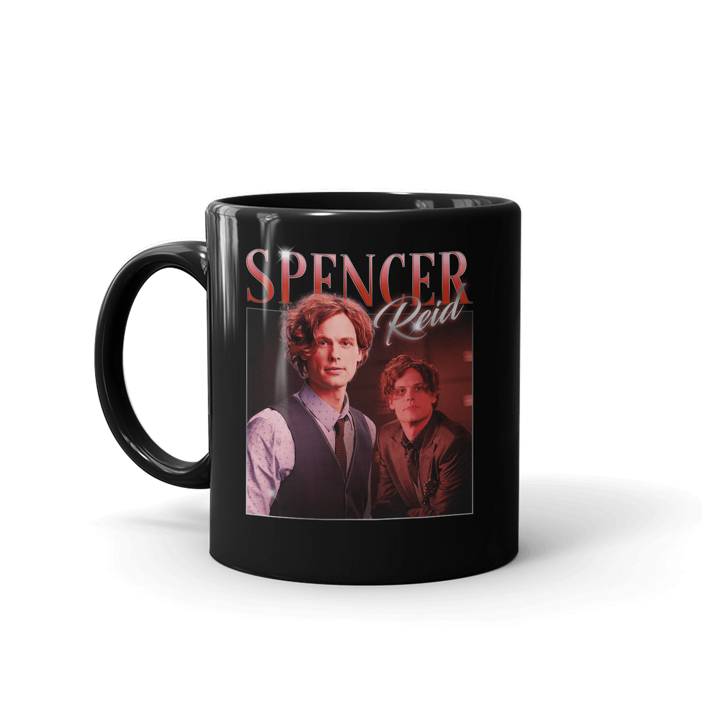 Criminal Minds 80's Spencer Reid Black Mug - Paramount Shop