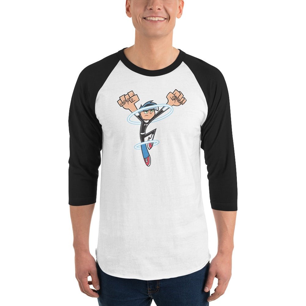 Danny Phantom Going Ghost Adult 3/4 Sleeve Raglan Shirt - Paramount Shop