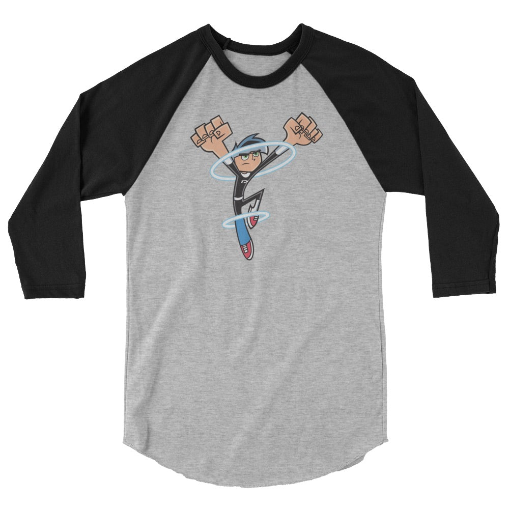 Danny Phantom Going Ghost Adult 3/4 Sleeve Raglan Shirt - Paramount Shop