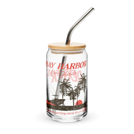 Dexter Bay Harbor Can - Shaped Glass with Lid and Straw - Paramount Shop