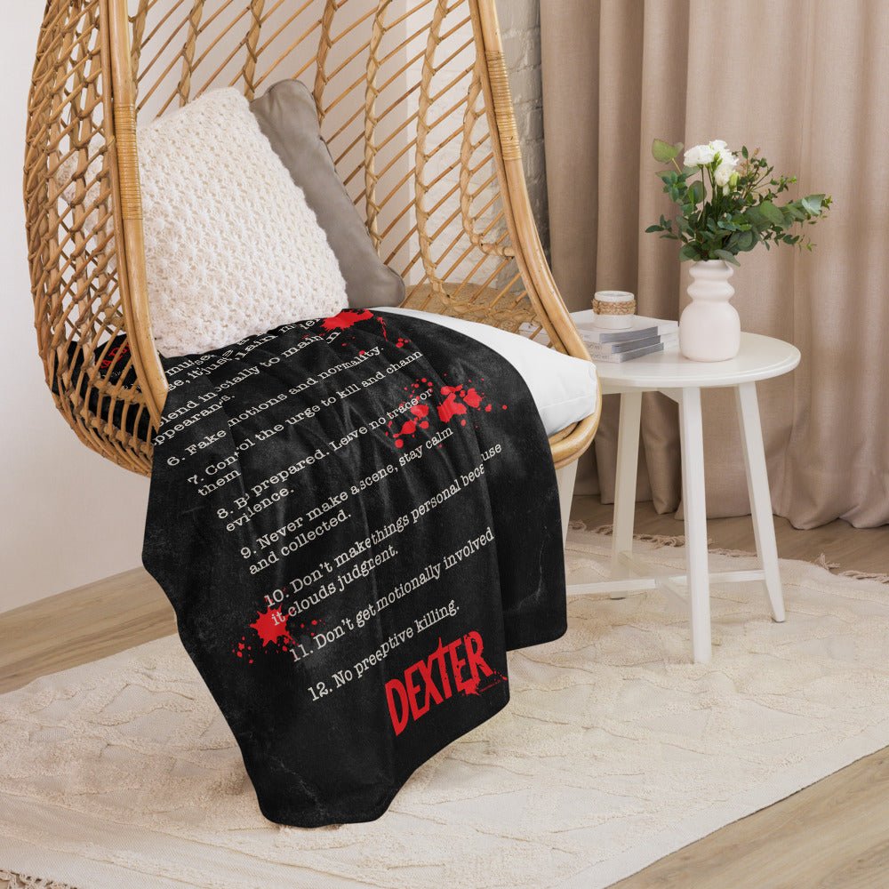 Dexter Harry's Code Sherpa Blanket - Paramount Shop