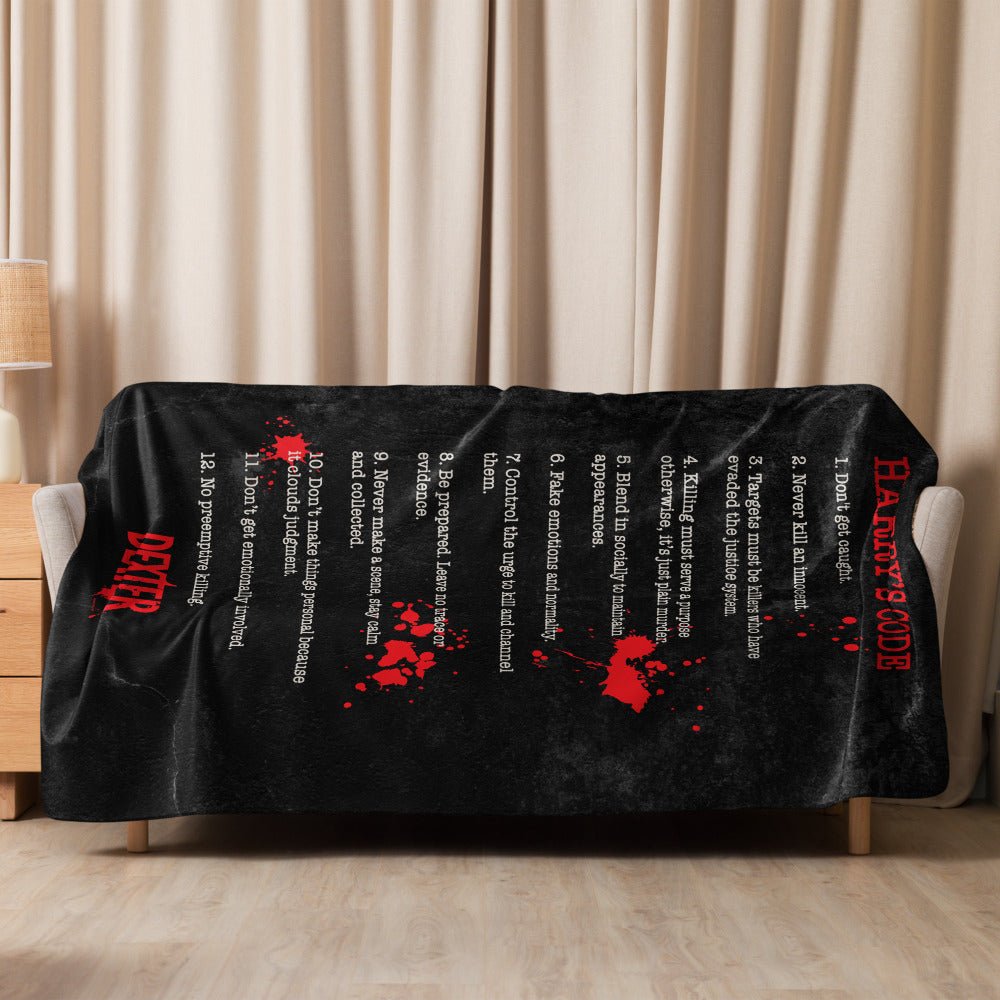 Dexter Harry's Code Sherpa Blanket - Paramount Shop