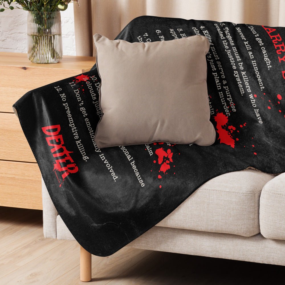 Dexter Harry's Code Sherpa Blanket - Paramount Shop